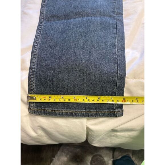 Levi's Men's Straight Fit Jeans Waist 34 Dark Wash Blue Denim - Picture 5 of 10